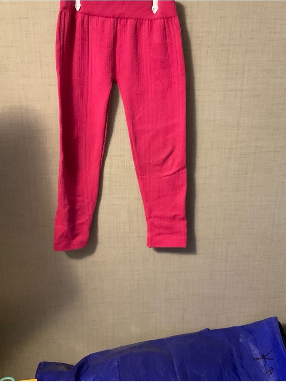 Velvet Bright Pink Girls' Knit Leggings